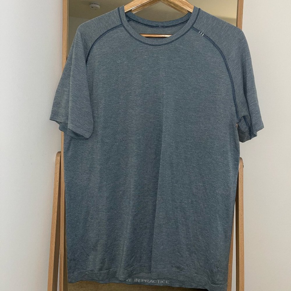 lululemon Fundamental T-Shirt XL Heathered Iron Blue